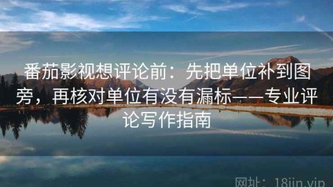 番茄影视想评论前：先把单位补到图旁，再核对单位有没有漏标——专业评论写作指南