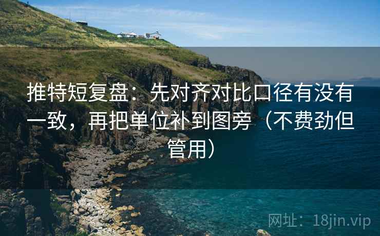 推特短复盘:先对齐对比口径有没有一致,再把单位补到图旁(不费劲但管用) 推特短复盘:先对齐对比口径有没有一致,再把单位补到图旁(不费劲但管用)