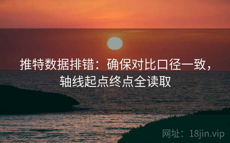 推特数据排错：确保对比口径一致，轴线起点终点全读取