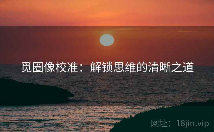 觅圈像校准：解锁思维的清晰之道